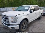 2017 Ford F-150 Limited White vin: 1FTEW1EG5HFA44956