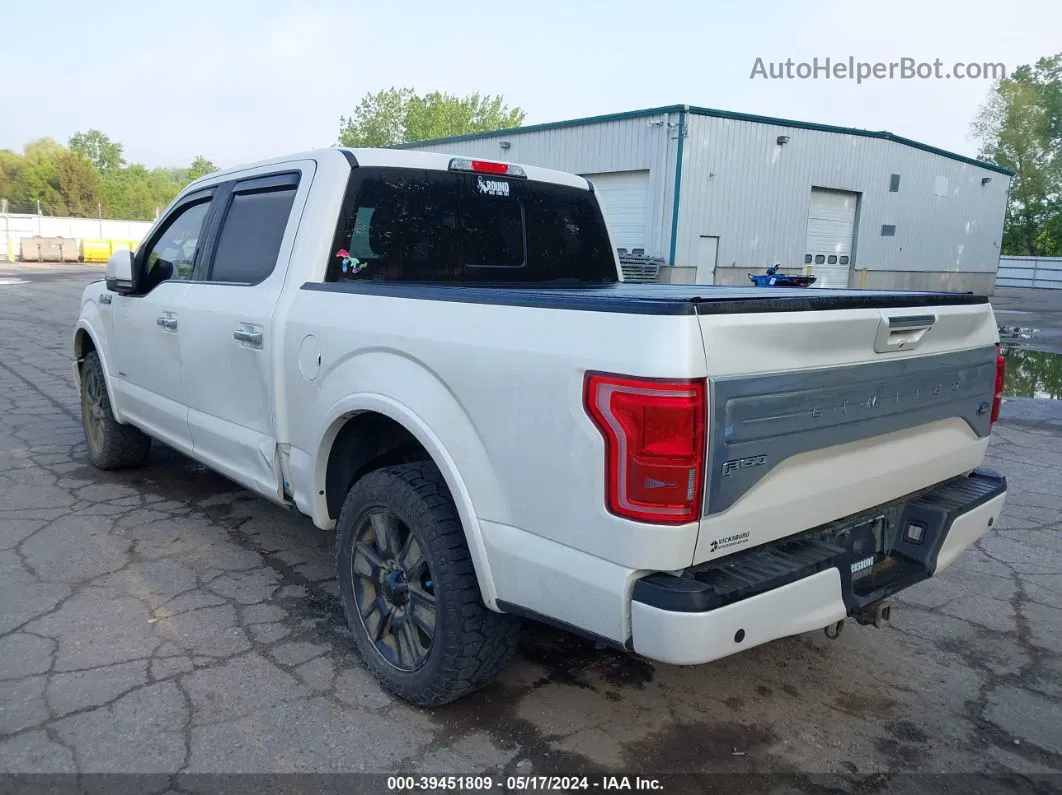 2017 Ford F-150 Limited White vin: 1FTEW1EG5HFA44956