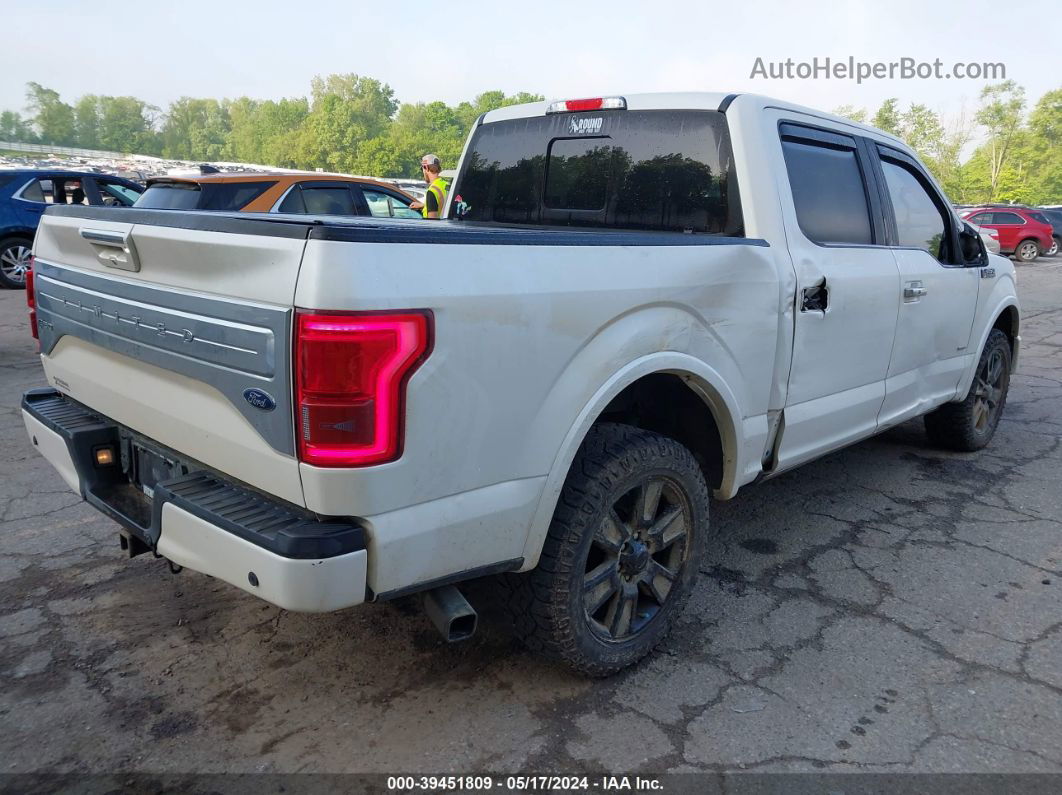 2017 Ford F-150 Limited White vin: 1FTEW1EG5HFA44956