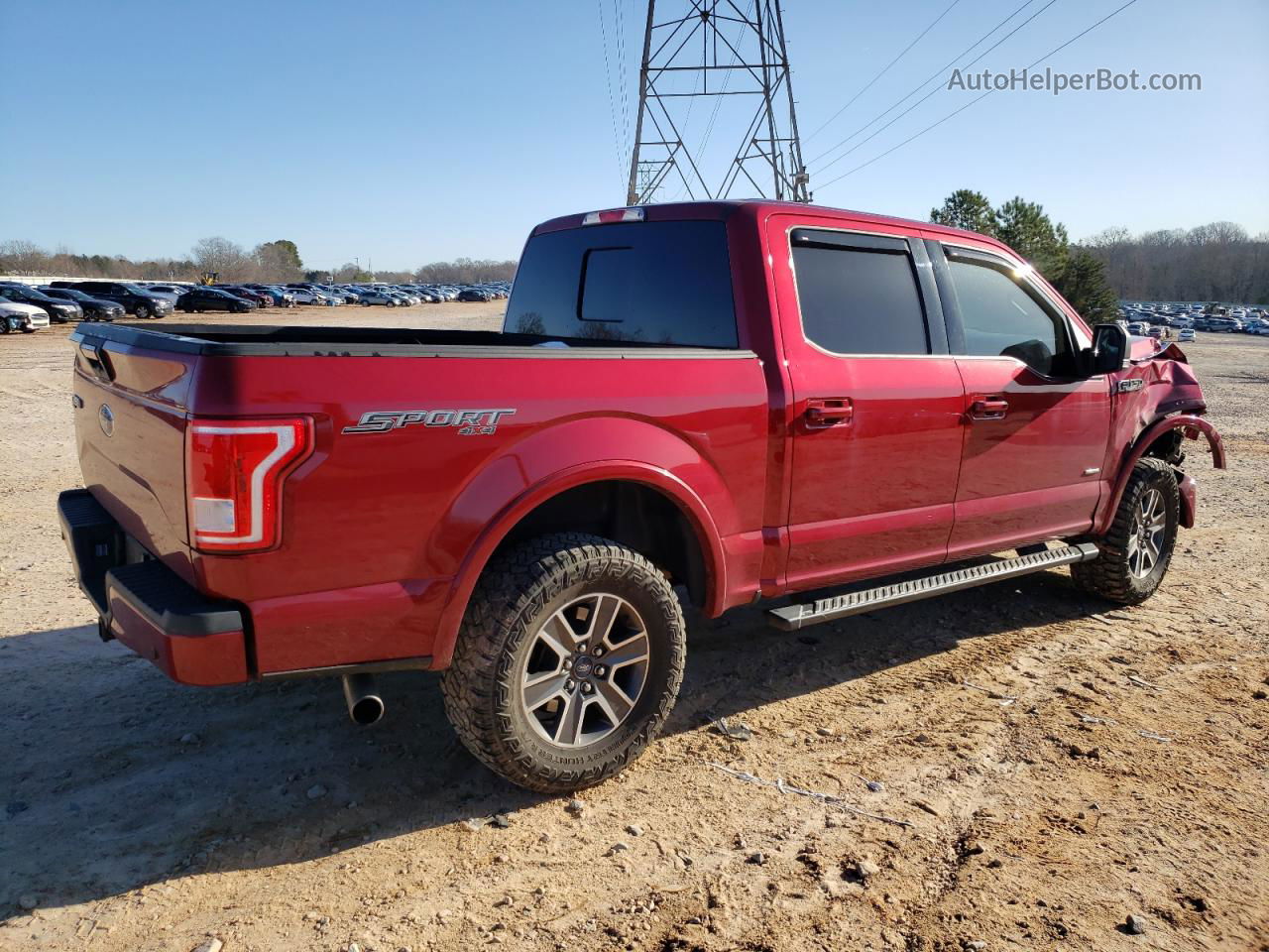 2017 Ford F150 Supercrew Red vin: 1FTEW1EG5HFA73244