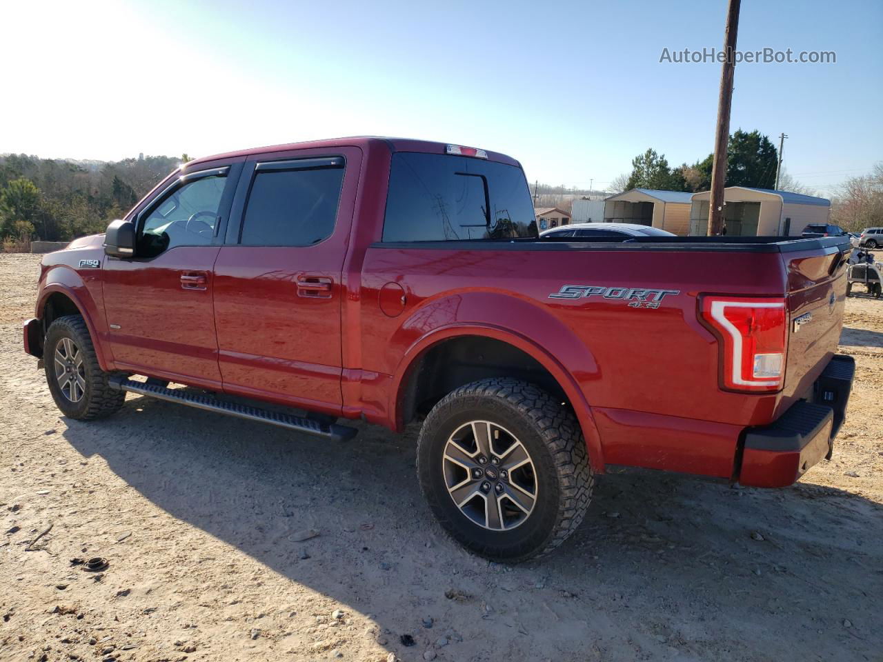 2017 Ford F150 Supercrew Red vin: 1FTEW1EG5HFA73244