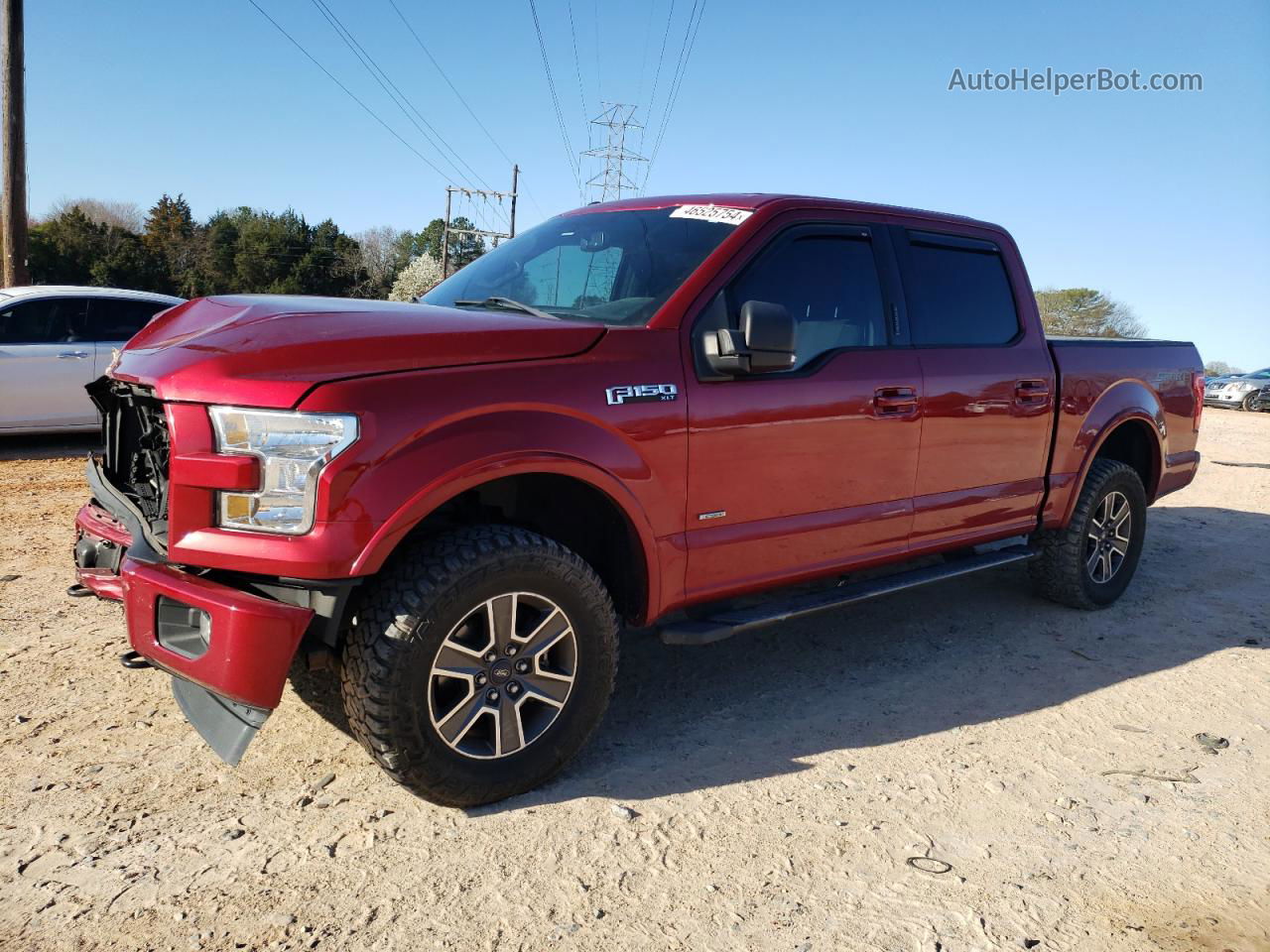 2017 Ford F150 Supercrew Red vin: 1FTEW1EG5HFA73244