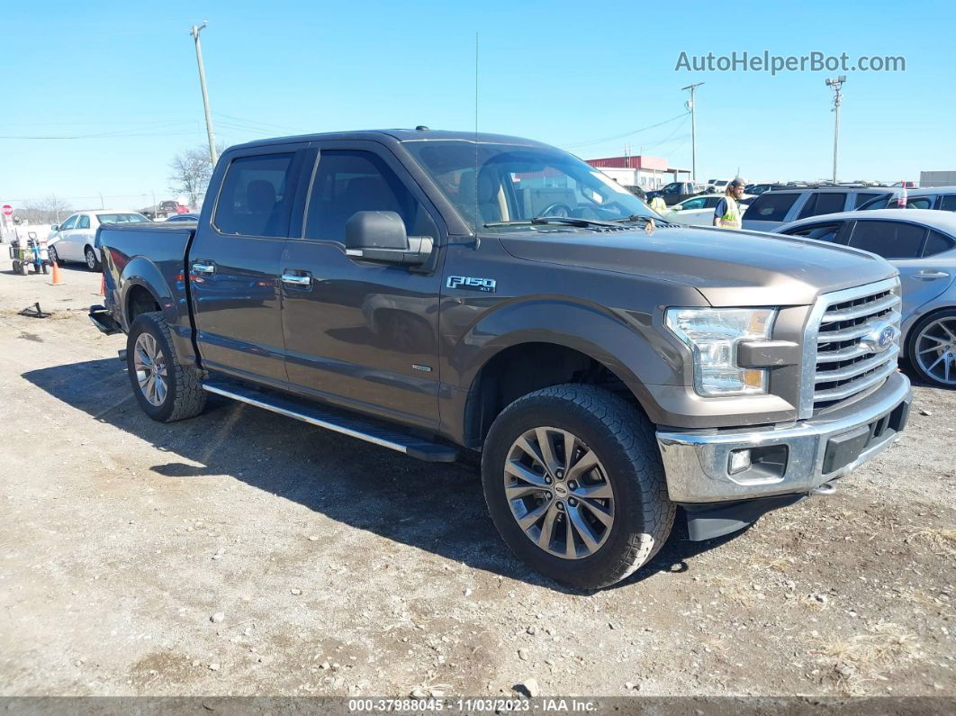 2017 Ford F-150 Xlt Brown vin: 1FTEW1EG5HFA92439