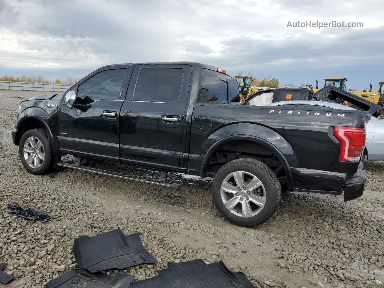 2017 Ford F150 Supercrew Черный vin: 1FTEW1EG5HFB81444