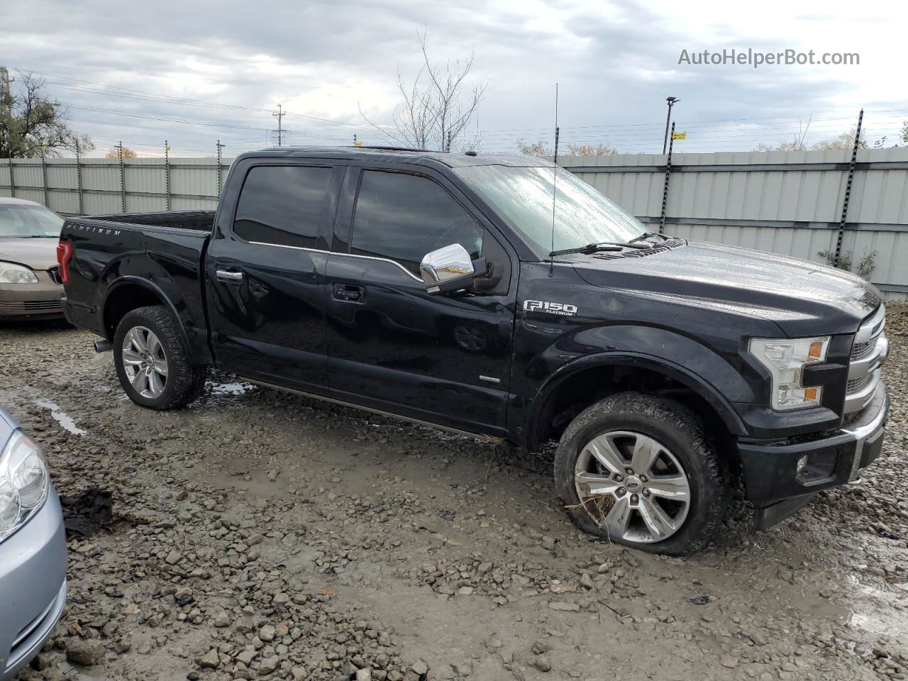 2017 Ford F150 Supercrew Black vin: 1FTEW1EG5HFB81444