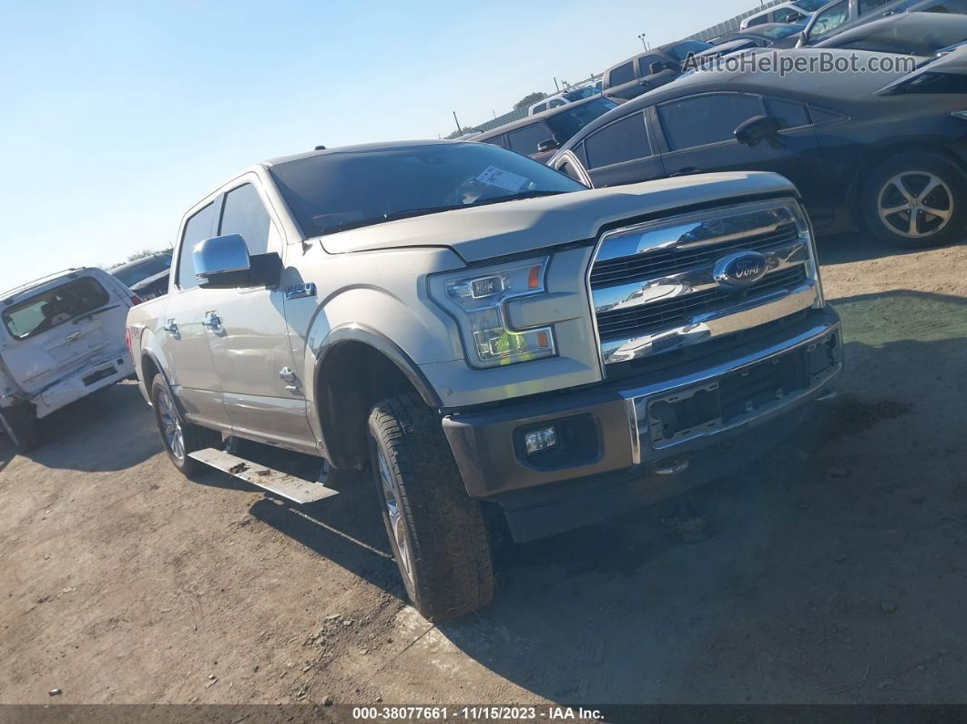 2017 Ford F-150 King Ranch Бежевый vin: 1FTEW1EG5HFC34434