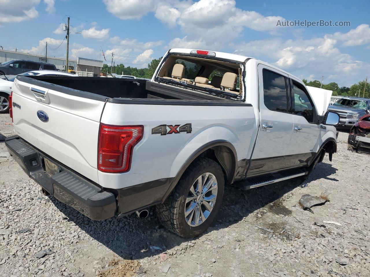 2017 Ford F150 Supercrew White vin: 1FTEW1EG5HKD05381