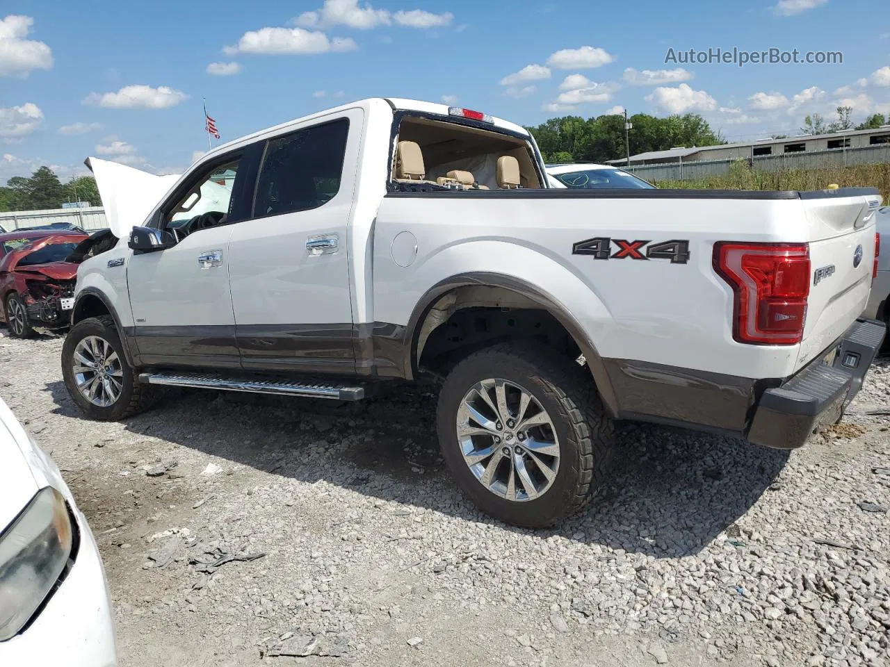 2017 Ford F150 Supercrew White vin: 1FTEW1EG5HKD05381