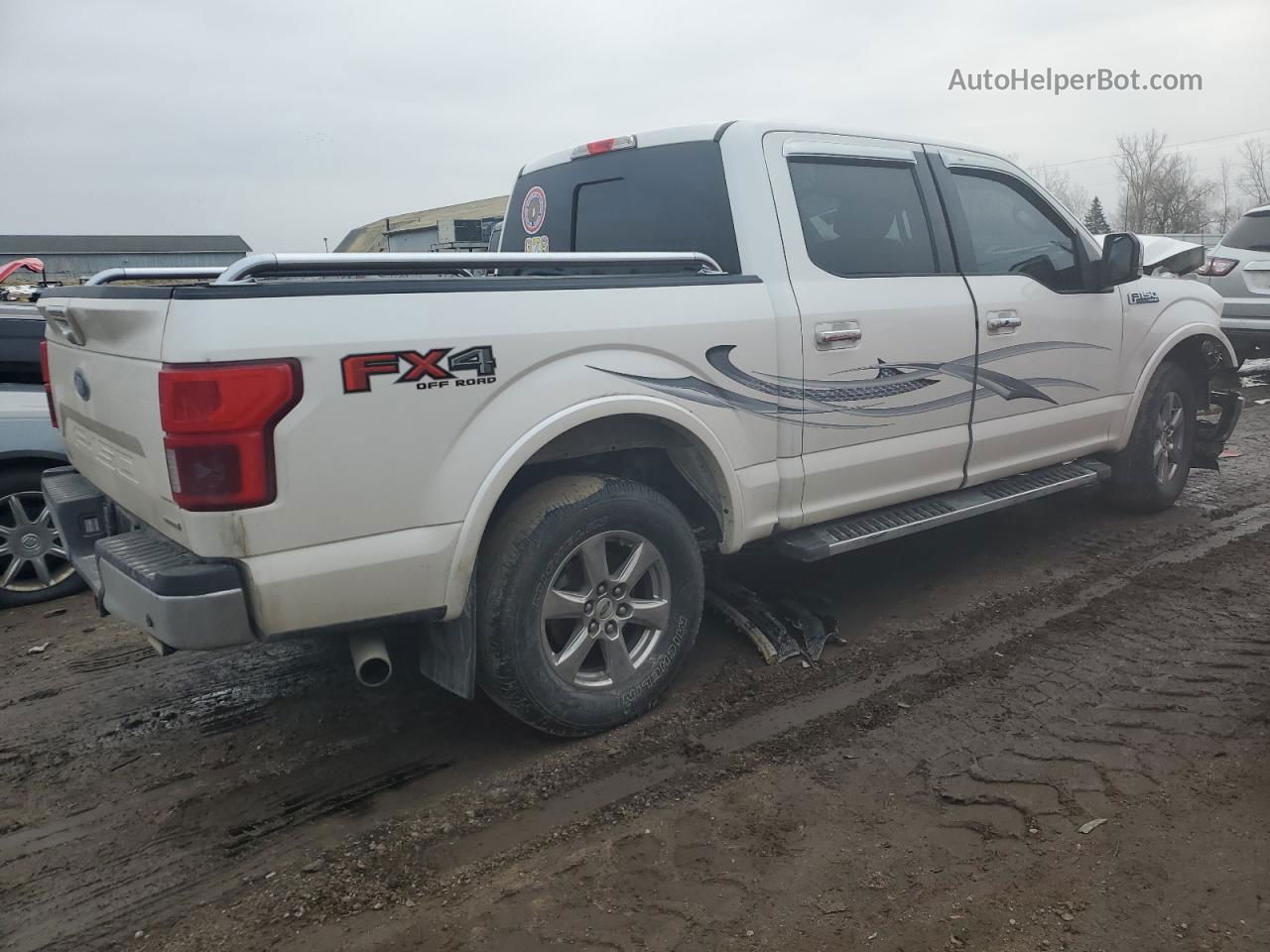 2018 Ford F150 Supercrew White vin: 1FTEW1EG5JFB50930