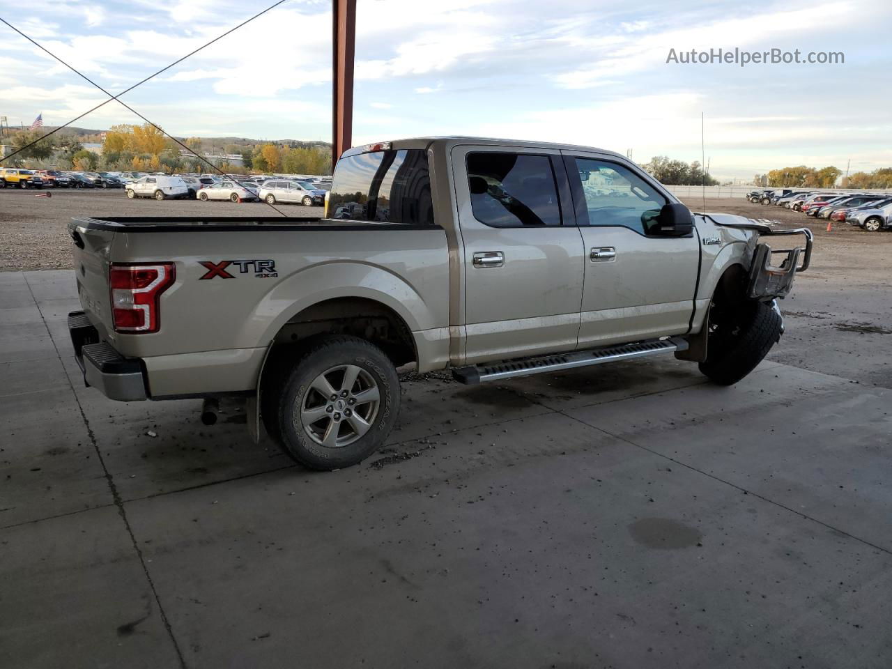 2018 Ford F150 Supercrew Желто-коричневый vin: 1FTEW1EG5JFB91350