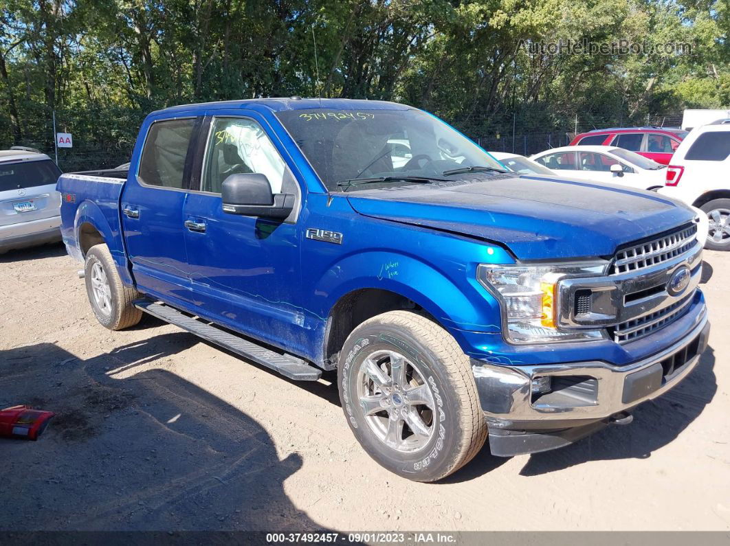 2018 Ford F-150 Xlt Dark Blue vin: 1FTEW1EG5JFC12892