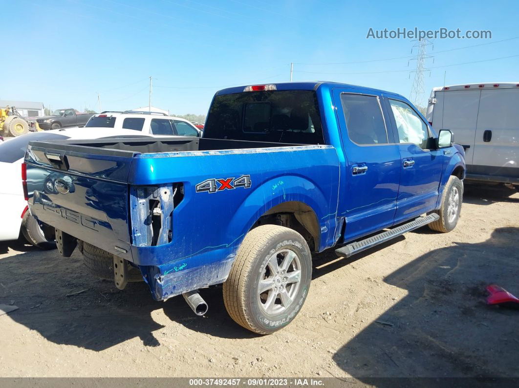 2018 Ford F-150 Xlt Dark Blue vin: 1FTEW1EG5JFC12892