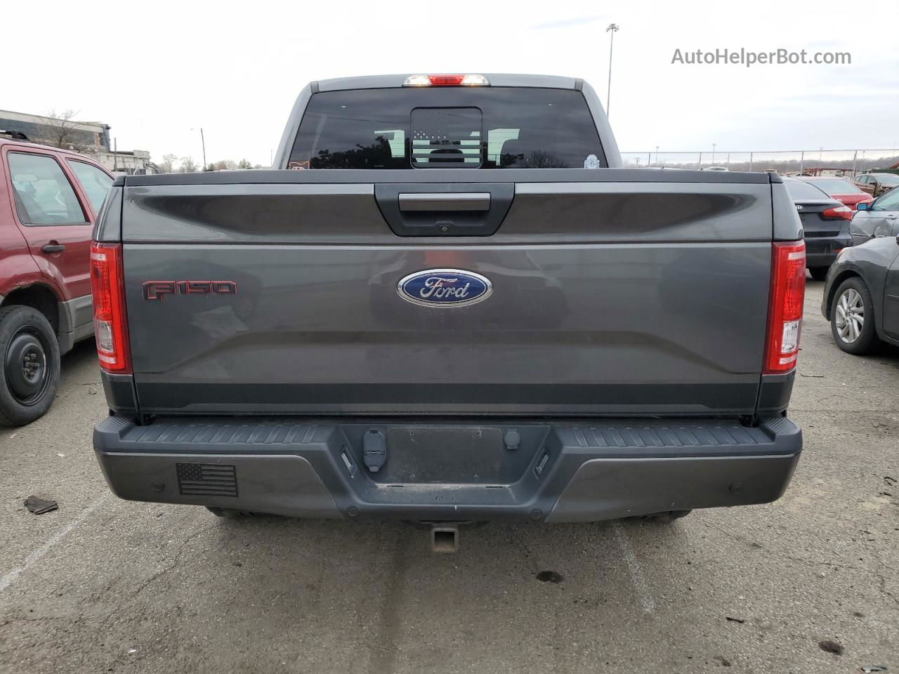 2017 Ford F150 Supercrew Gray vin: 1FTEW1EG6HFA59112