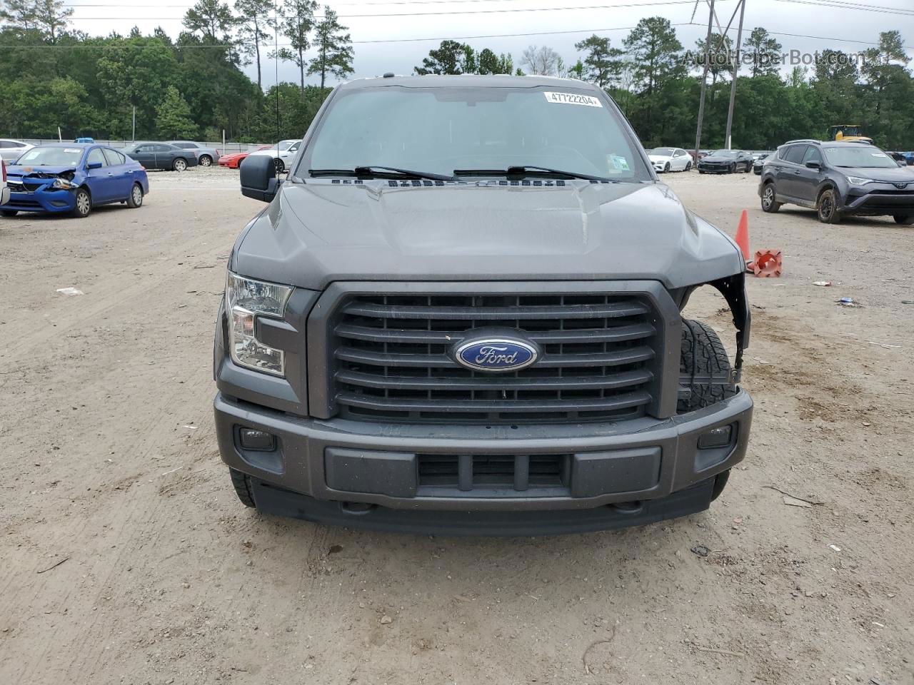 2017 Ford F150 Supercrew Gray vin: 1FTEW1EG6HKC10117