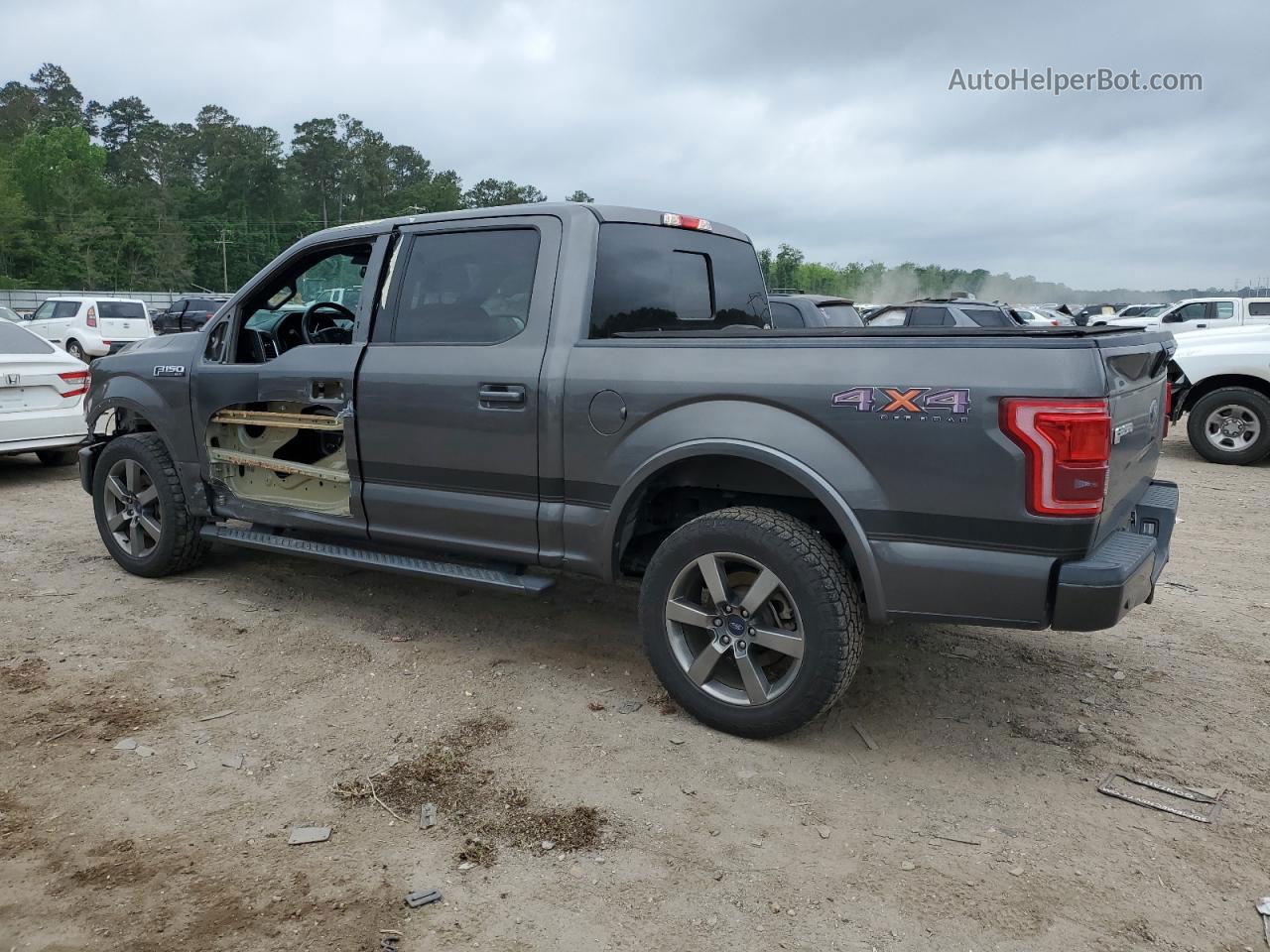 2017 Ford F150 Supercrew Gray vin: 1FTEW1EG6HKC10117