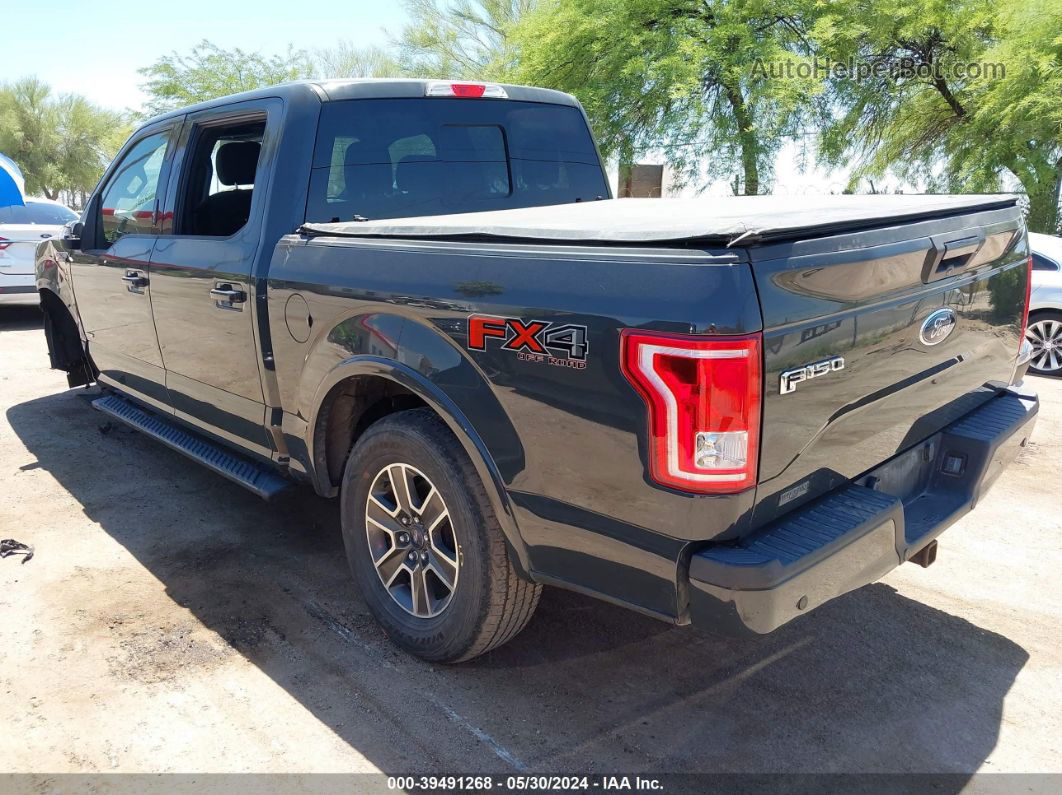 2017 Ford F-150 Xlt Black vin: 1FTEW1EG6HKC24664