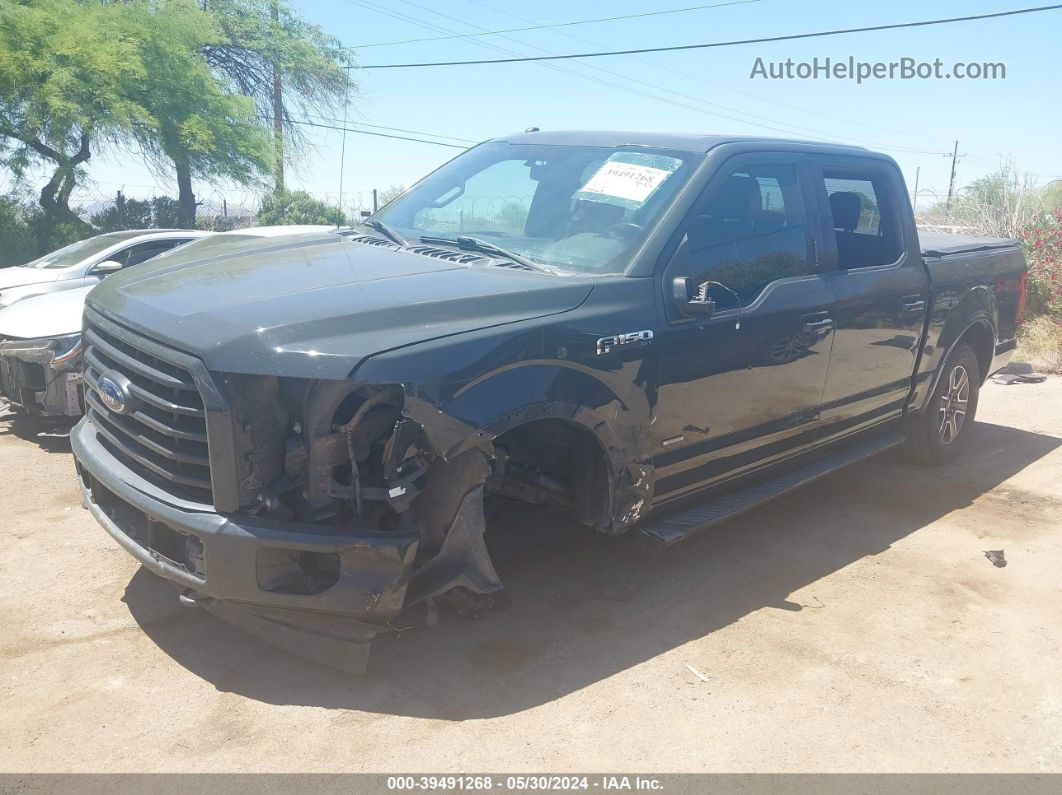 2017 Ford F-150 Xlt Black vin: 1FTEW1EG6HKC24664