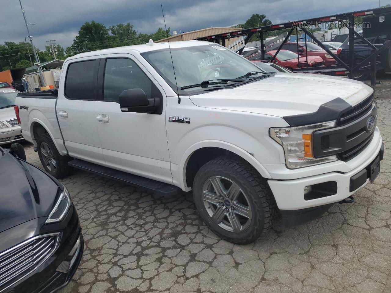 2018 Ford F150 Supercrew White vin: 1FTEW1EG6JFC04591