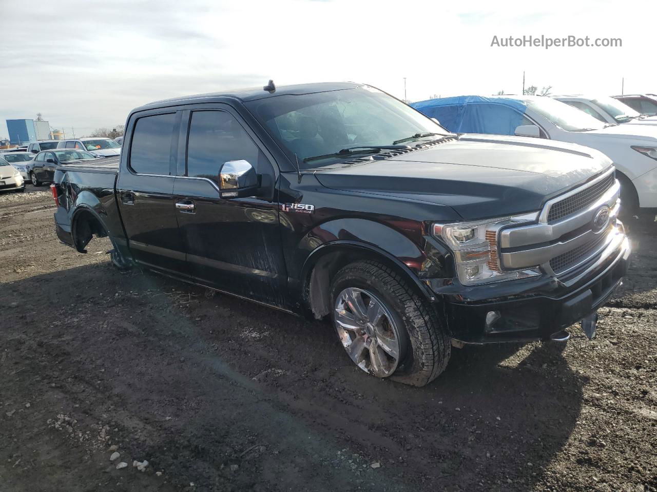 2018 Ford F150 Supercrew Black vin: 1FTEW1EG6JFD28358