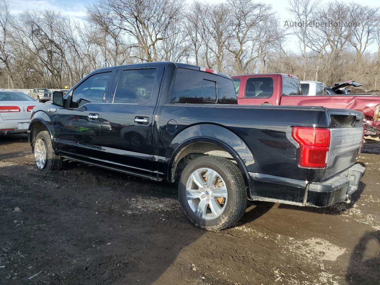 2018 Ford F150 Supercrew Black vin: 1FTEW1EG6JFD28358