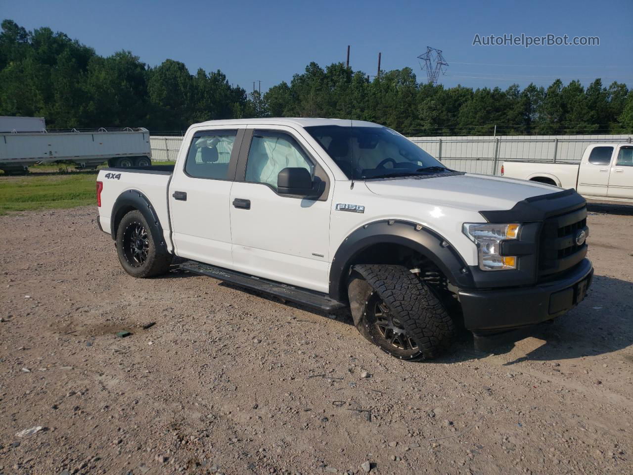 2017 Ford F150 Supercrew Белый vin: 1FTEW1EG7HFB35713