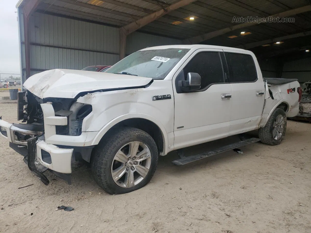 2017 Ford F150 Supercrew White vin: 1FTEW1EG7HFC88379