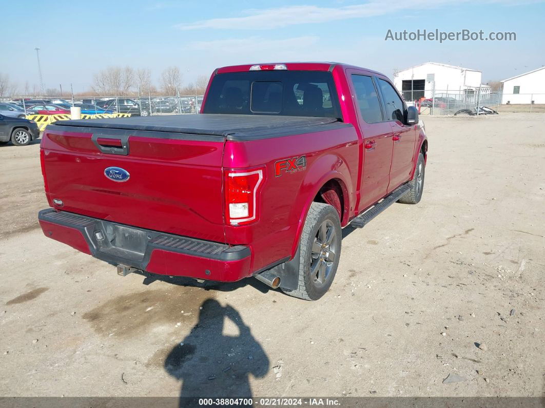 2017 Ford F-150 Xlt Red vin: 1FTEW1EG7HKC27637