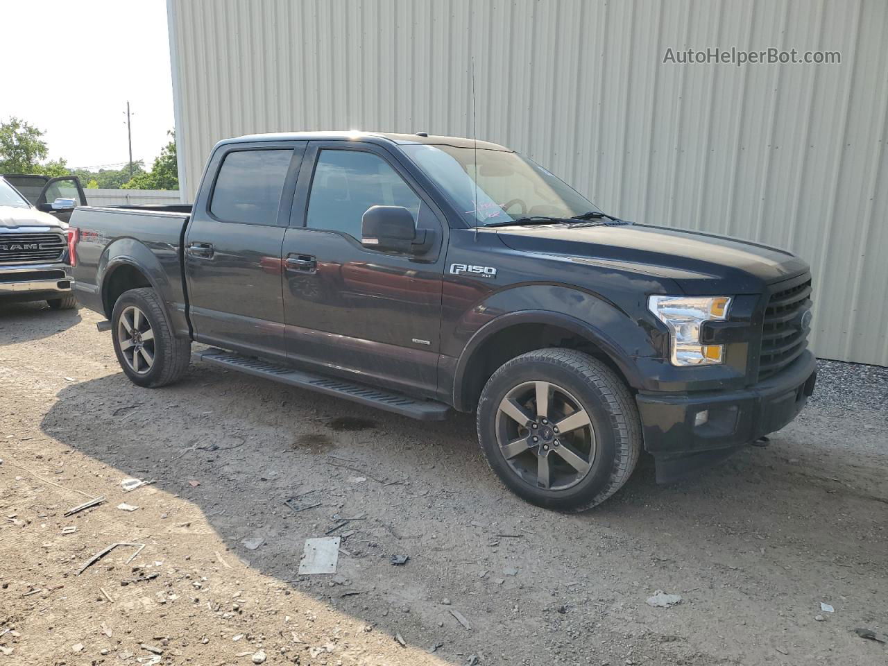 2017 Ford F150 Supercrew Black vin: 1FTEW1EG7HKE48168