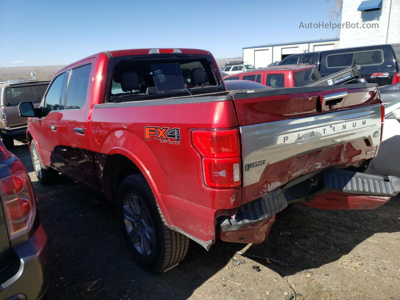 2018 Ford F150 Supercrew Red vin: 1FTEW1EG7JFB84559