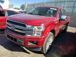 2018 Ford F150 Supercrew Red vin: 1FTEW1EG7JFB84559