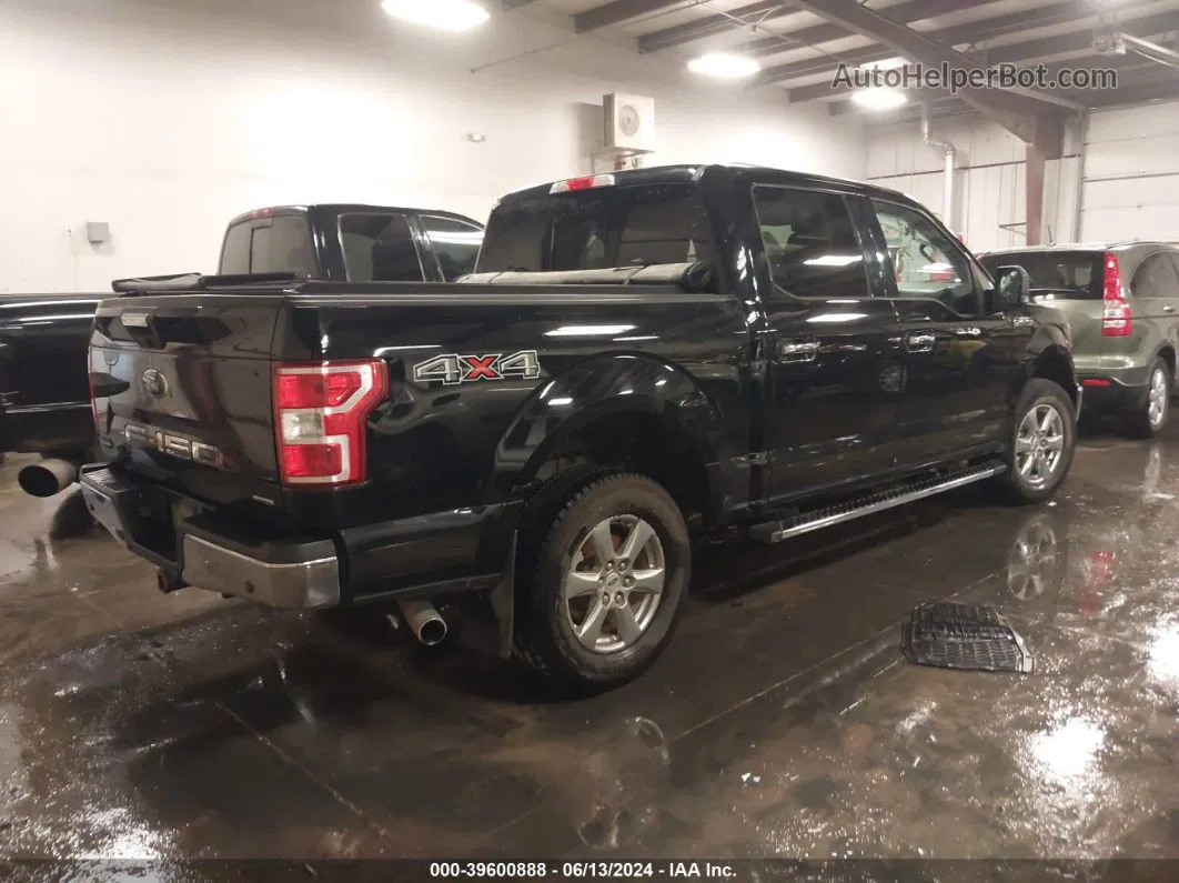 2018 Ford F-150 Xlt Black vin: 1FTEW1EG7JKD67984