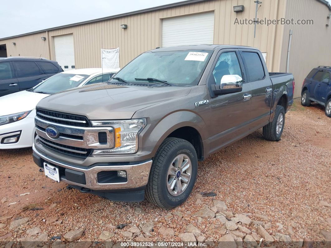 2018 Ford F-150 Xlt Brown vin: 1FTEW1EG7JKD84008