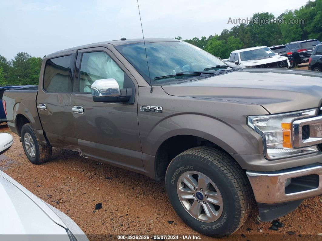 2018 Ford F-150 Xlt Brown vin: 1FTEW1EG7JKD84008