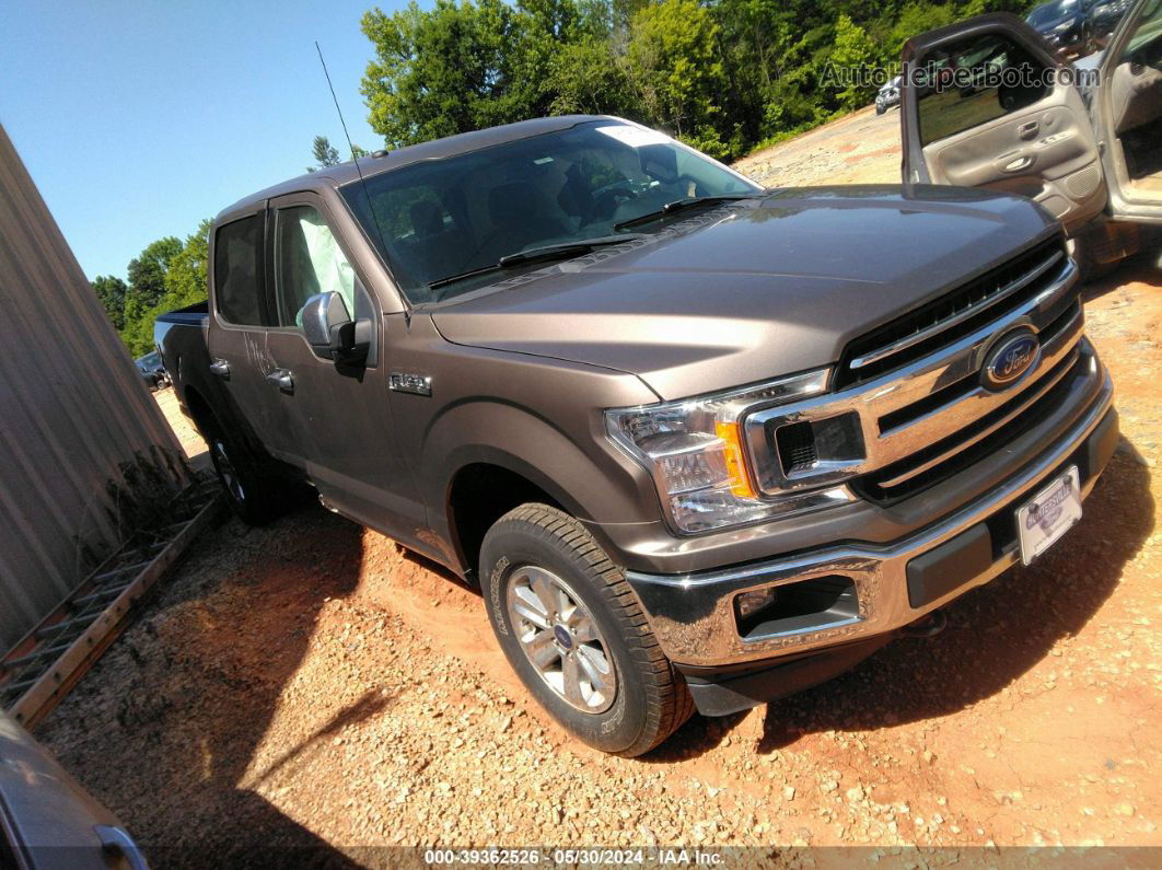 2018 Ford F-150 Xlt Brown vin: 1FTEW1EG7JKD84008