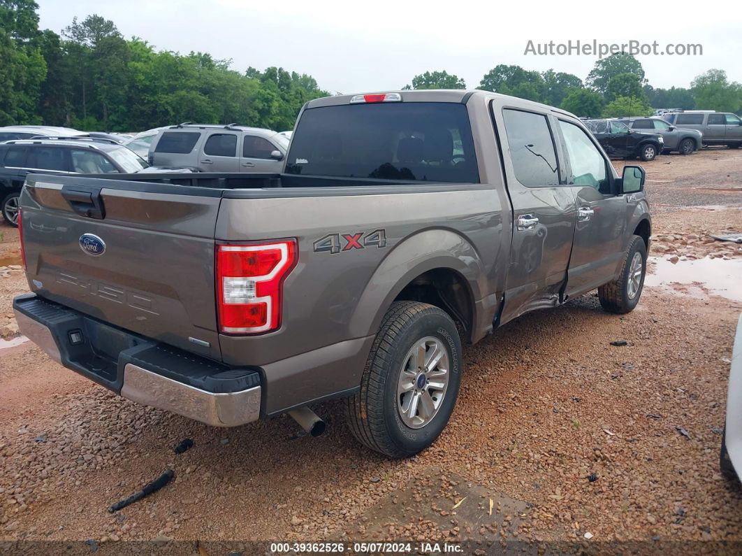 2018 Ford F-150 Xlt Brown vin: 1FTEW1EG7JKD84008