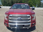 2017 Ford F150 Supercrew Red vin: 1FTEW1EG8HFC49302