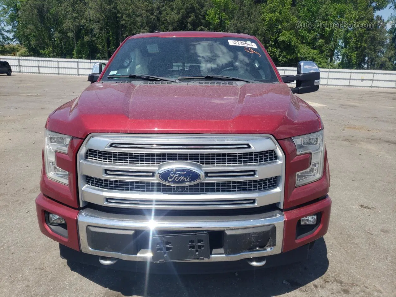 2017 Ford F150 Supercrew Red vin: 1FTEW1EG8HFC49302