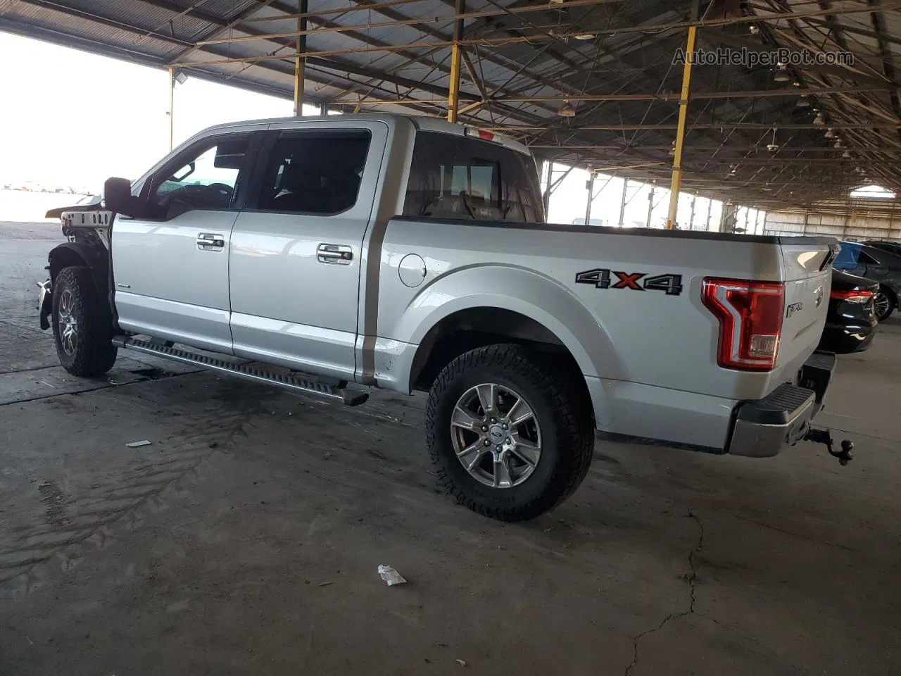 2017 Ford F150 Supercrew Silver vin: 1FTEW1EG8HKC74286