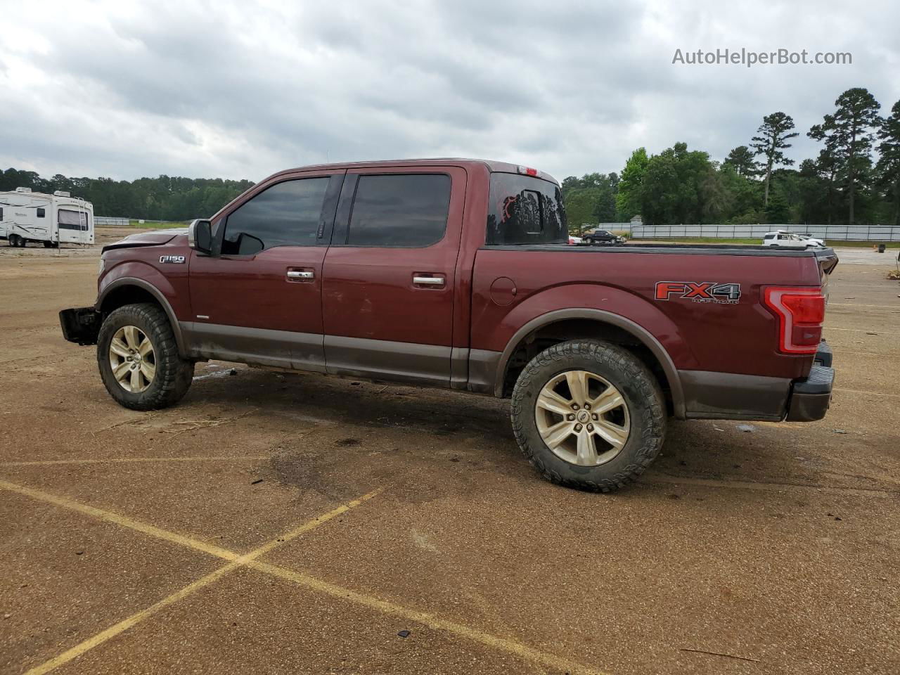 2017 Ford F150 Supercrew Maroon vin: 1FTEW1EG8HKC81352