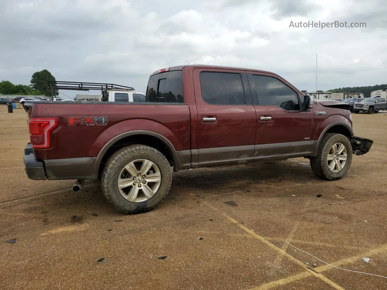 2017 Ford F150 Supercrew Maroon vin: 1FTEW1EG8HKC81352