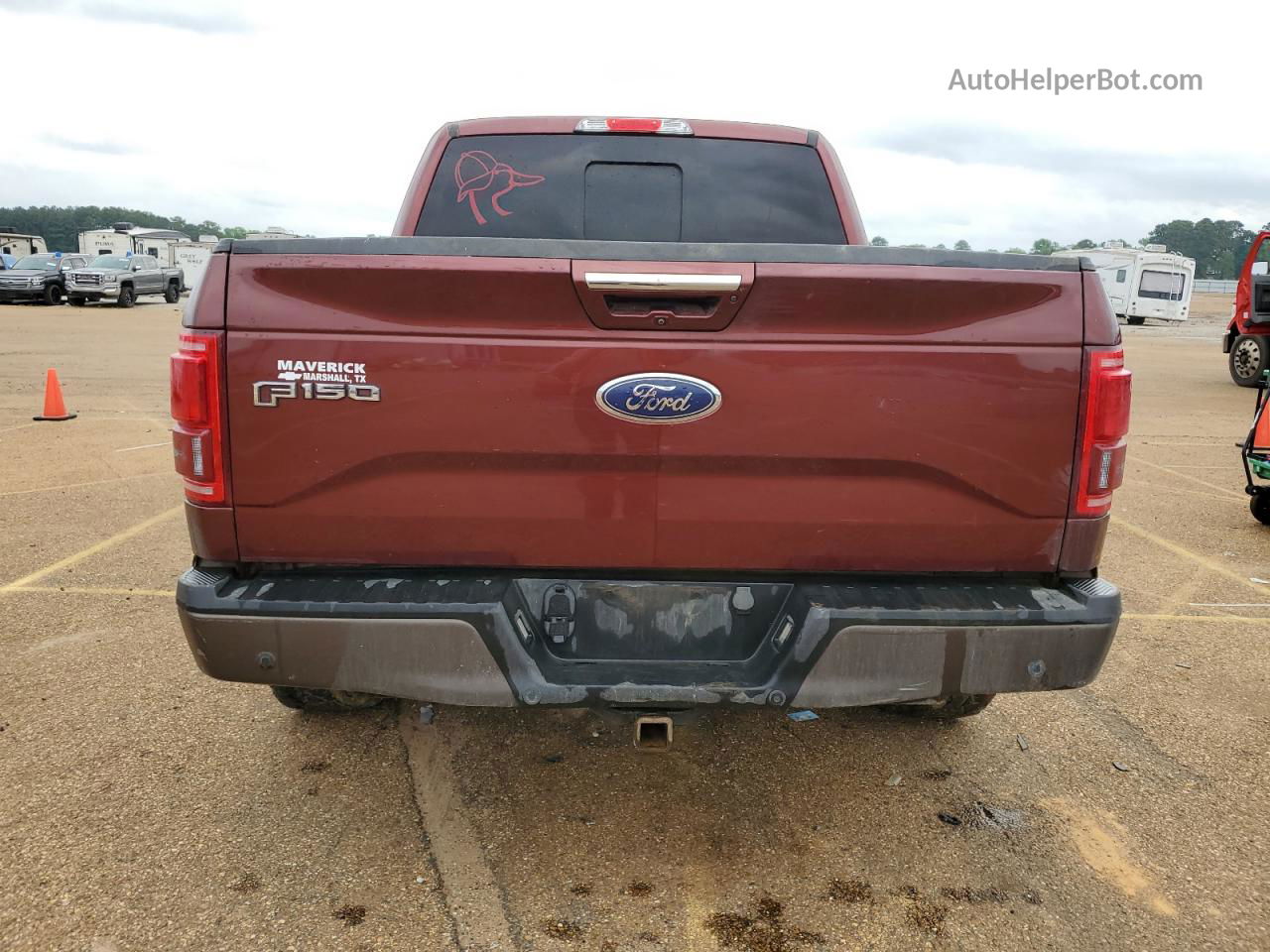 2017 Ford F150 Supercrew Maroon vin: 1FTEW1EG8HKC81352