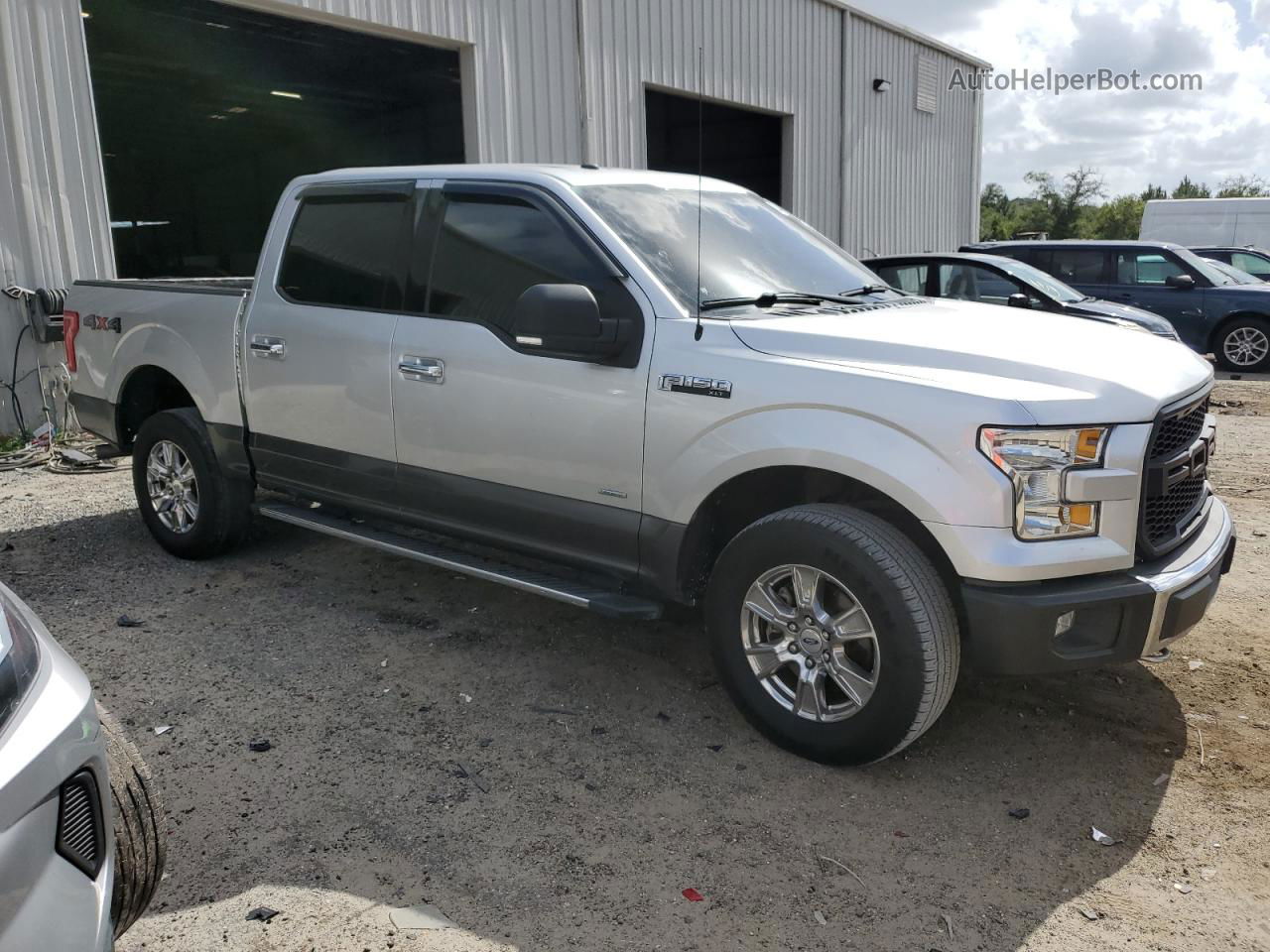 2017 Ford F150 Supercrew Silver vin: 1FTEW1EG8HKE15728