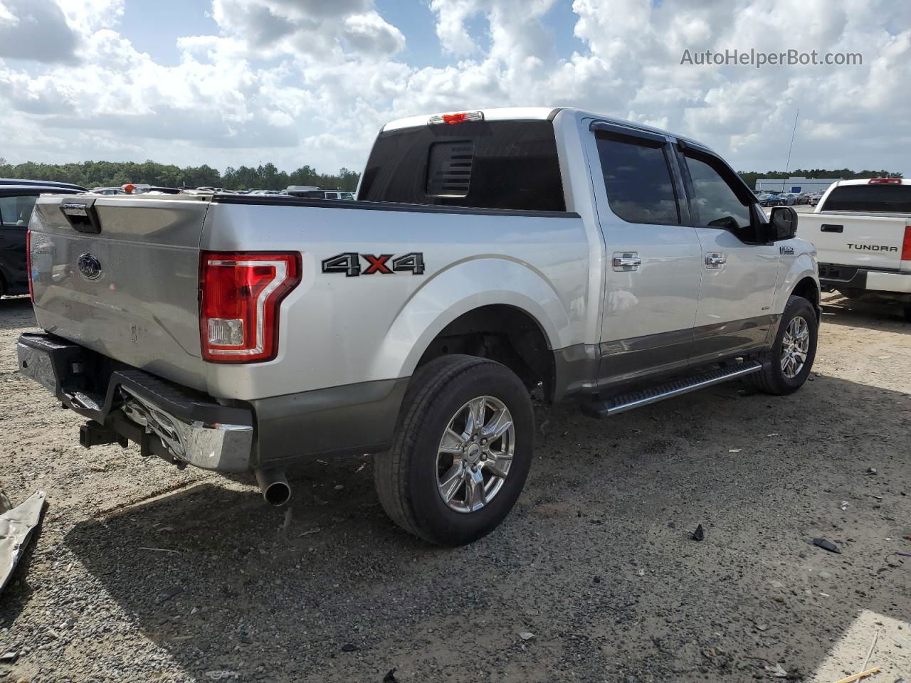 2017 Ford F150 Supercrew Silver vin: 1FTEW1EG8HKE15728