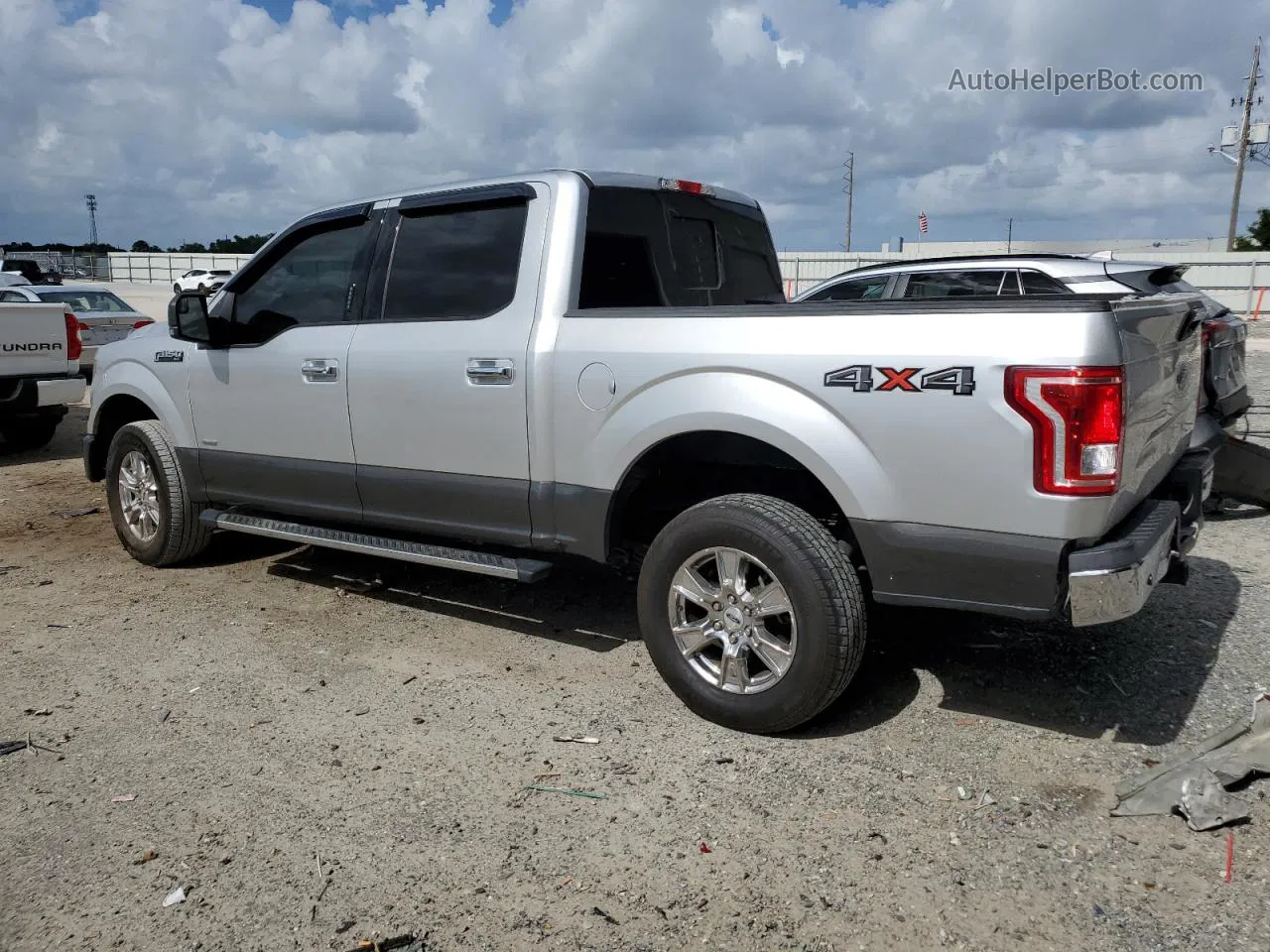 2017 Ford F150 Supercrew Silver vin: 1FTEW1EG8HKE15728