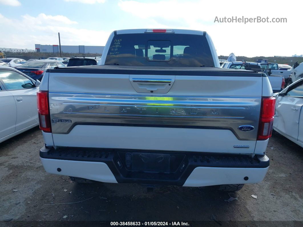 2018 Ford F-150 Platinum White vin: 1FTEW1EG8JFA71445