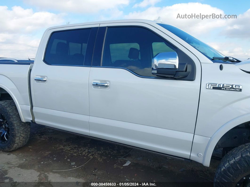 2018 Ford F-150 Platinum White vin: 1FTEW1EG8JFA71445