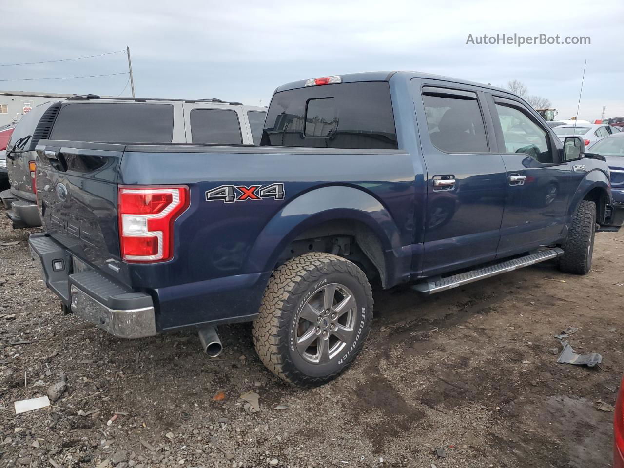 2018 Ford F150 Supercrew Blue vin: 1FTEW1EG8JFA90285