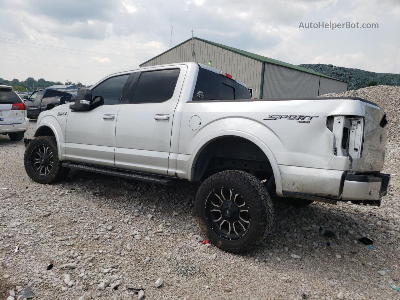 2018 Ford F150 Supercrew Серебряный vin: 1FTEW1EG8JFB41753