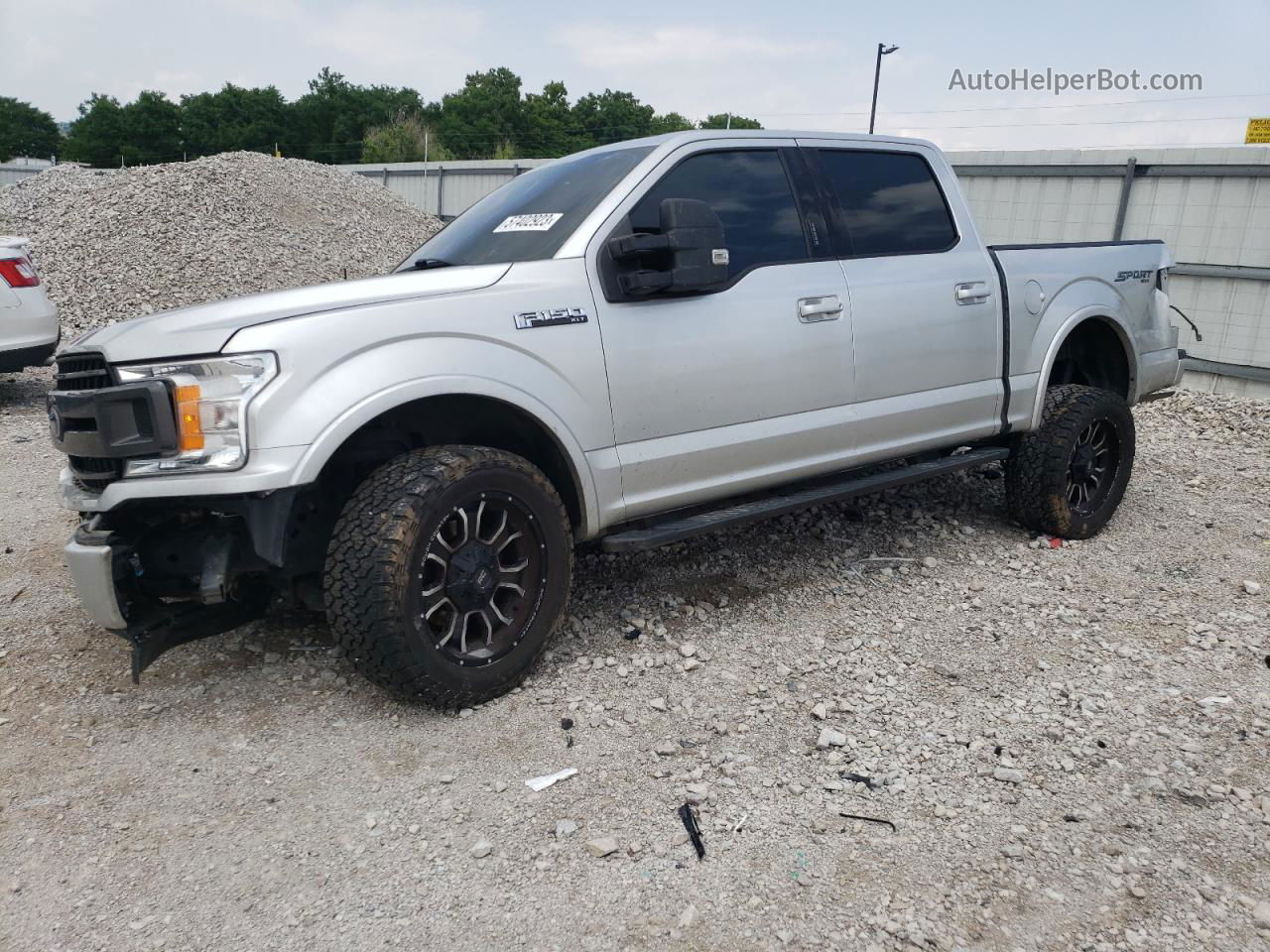 2018 Ford F150 Supercrew Серебряный vin: 1FTEW1EG8JFB41753