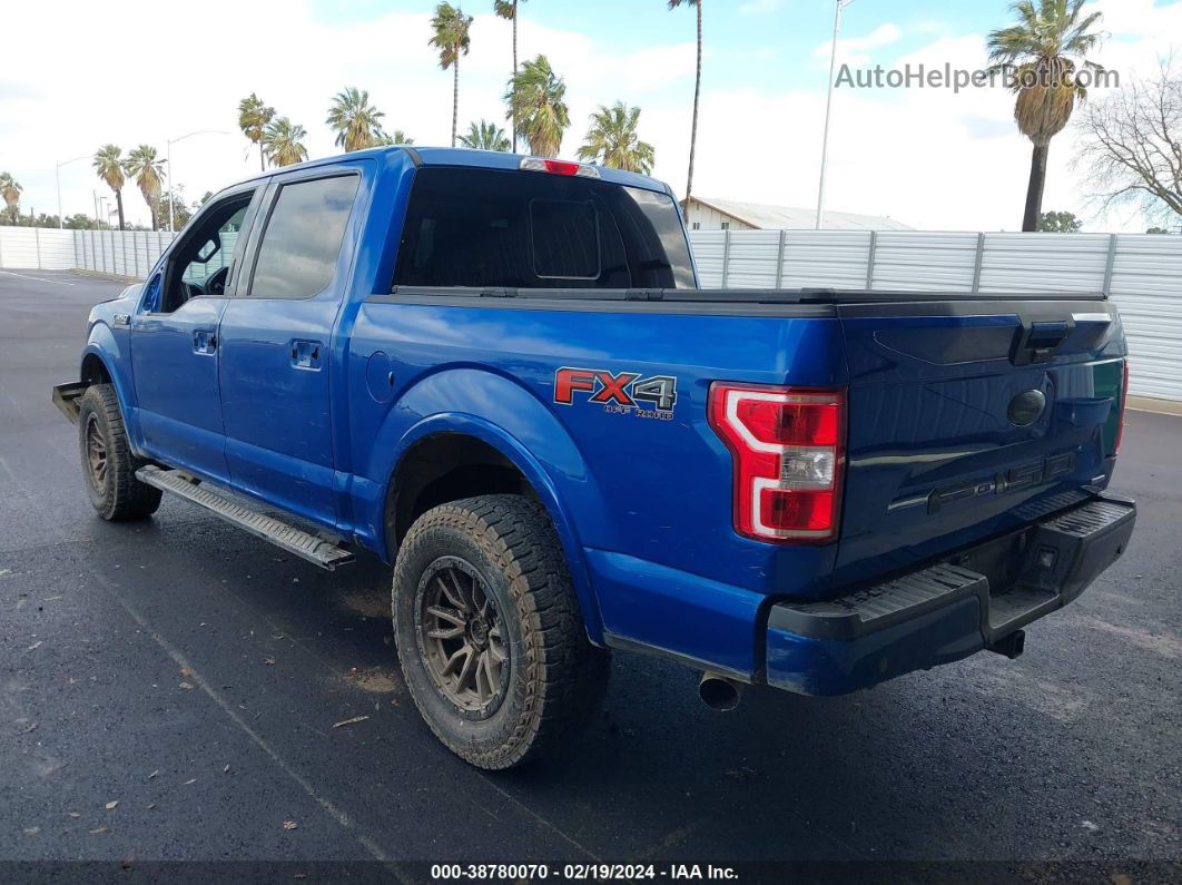 2018 Ford F-150 Xlt Blue vin: 1FTEW1EG8JKD35545